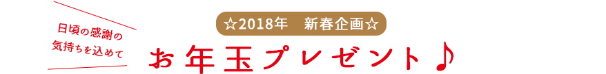 お年玉プレゼント