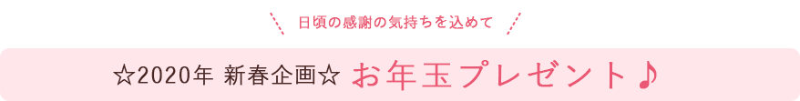 お年玉プレゼント